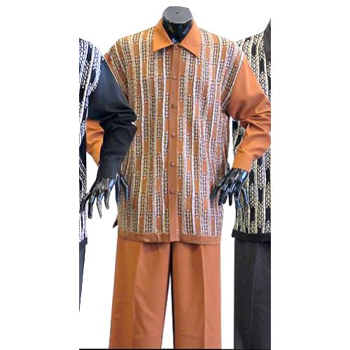 Silversilk Amber Button Front 2 PC Knitted Silk Blend Outfit #7658